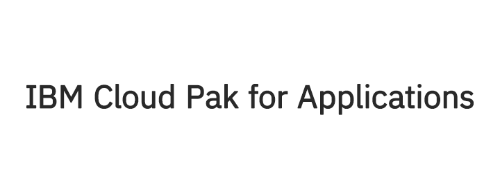 IBM Cloud Pak for Applications